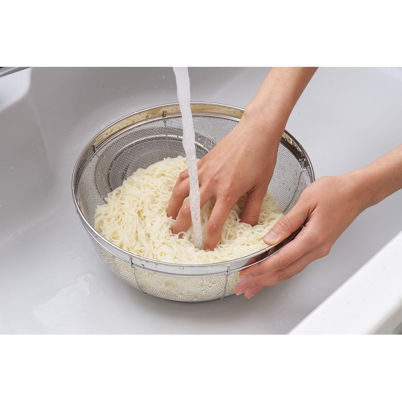 Yoshikawa SH8614 Mizulead II Deep Colander, Silver, 11.0 inches (28