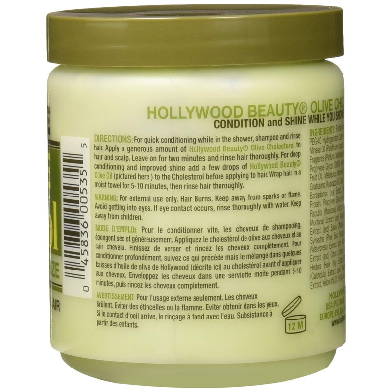 Hollywood Beauty Olive Cholesterol, 20 oz (Pack of 2)
