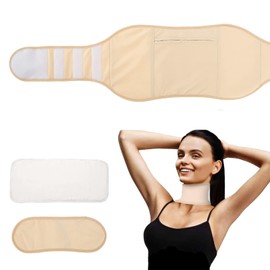 Fulasun 3Pcs Castor Oil Wrap Pack Kit for Wasit Neck Leakproof Organic Castor Oil Wrap with Elastic Bands Zipper Pocket Mess Free Castor Oil Compress Wrap Castor Oil Neck Pack for Liver Detox Comfort