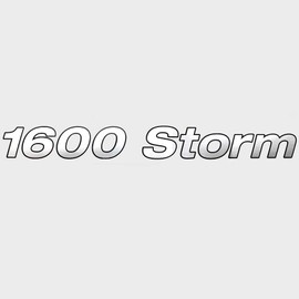 Crestliner Boat Model Decal 2201966 | 1600 Storm Silver Black Sticker