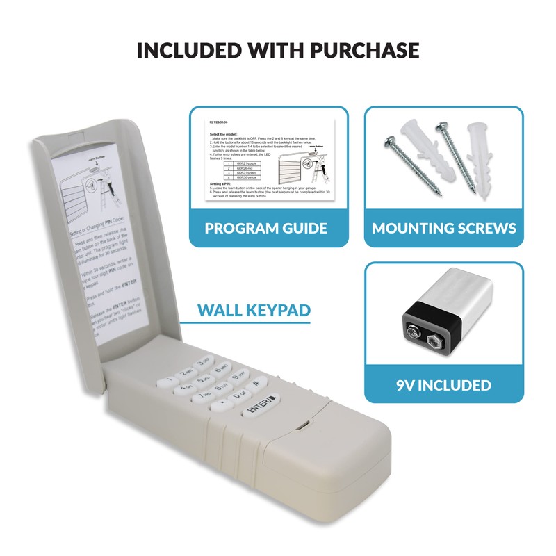 Garage2Go Garage Door Keypad Keyless Entry Replacement for Liftmaster 66LM