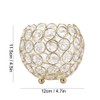 Crystal Tea Light Candle Holders Wedding Decor Table Centerpieces (Gold