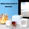 ZQYSING (3 Pack) Resin Cube Molds, Deep Square Silicone Molds