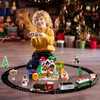 Christmas Electric Train Set Around The Christmas Tree Battery-Powered Train