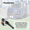 2 Pin Headlight Toggle Electrical Drive Switch Control Switch Compatible