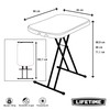 Lifetime 80251 Adjustable Folding Laptop Table TV Tray, 26 Inch,