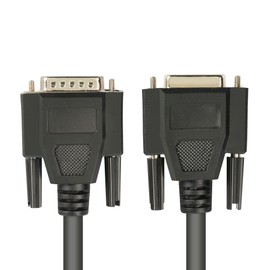 RIIEYOCA 0.5m Serial Cable DB15 Male to Female 15 Pin Port Straight Through (Black)