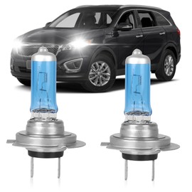 XRDHJI Fit for Kia Sorento 2014-2018 High Performance Halogen Headlight Bulbs,H7 High/Low Beam Headlamp Replacement Bulbs Kit, Plug and Play,Pack of 2