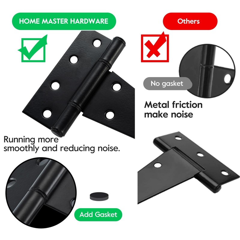 HOME MASTER HARDWARE 8 Inch T-Strap Heavy Duty Shed Door