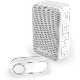 Honeywell Home DC313S Series 3 Portable Wireless LED Gong with Bell Push (White)