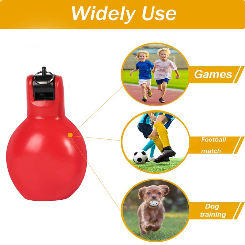 Dingfeiyu 4 Pack Hand Squeeze Whistles for Coaches, Physical Education