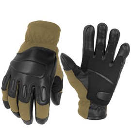 TacFirst Allrounder II Tactical Gloves, Cut Resistant Police, BW, SEK, Security Gloves (XXL, Tac Brown)