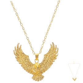 COLLBATH Unique Mens Eagle Pendant Necklace Fashion for Men Mens Chain Necklace Sturdy Alloy Necklaces for Men
