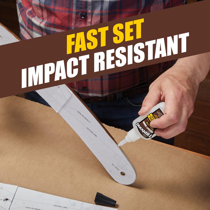 Titebond Instant Bond Wood Adhesive, Thin Viscosity, Clear, 2 oz.,