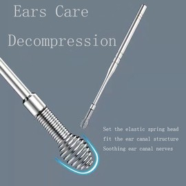 ANQIDI 9 Pcs Ear Pick Ear Wax Removal, Ear Wax Removal Tool, Ear Wax Removal Kit, Suitable for Cleaning Ear Canal Dirt, Foreign Body, Earwax, etc.