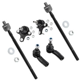 MYSMOT K80662 K80663 ES80666 ES80667 EV80665 Front Inner & Outer Tie Rod Ends Lower Ball Joints for A3 2006-2013 Volkswagen Eos 2007-2016 Golf 2010-2015 Jetta 2007-2018 Tiguan 2009-16, Pack of 6