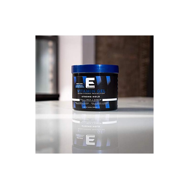 ELEGANCE GEL Extra Strong Protection Medium Hold Hair Gel, 17.
