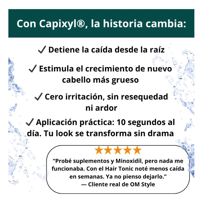Kit 2 Tónico Capilar Crecimiento Cabello Anticaída Capixyl