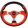Huskey 12.5 Inch Orange Golf Cart Steering Wheel For Club