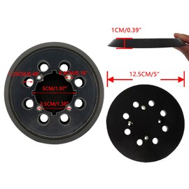 Orbital Sander Discs, 5 Inch 8 Hole 125mm Hook Loop Orbital Sander Replacement Pad Backing Pad, Sabre Cut Pad for Dewalt DWE6421 DWE6421-B2 DWE6421-B3 DWE6421-BR DWE6421K DWE6423K
