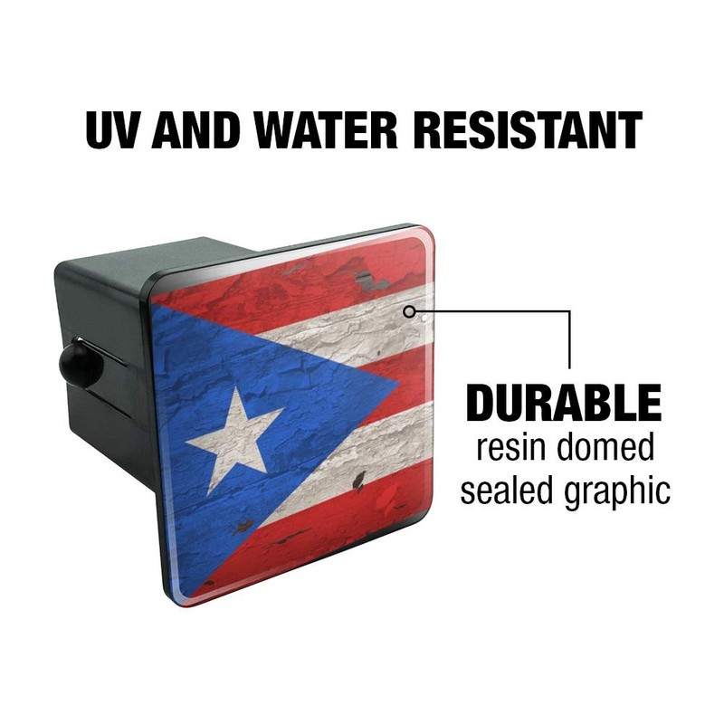 Graphics and More Rustic Distressed Puerto Rico Flag Wood Look
