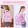 MUSEVOS Kids Backpack, Kawaii Printed Girls Bookbags for Preschool, Lightweight