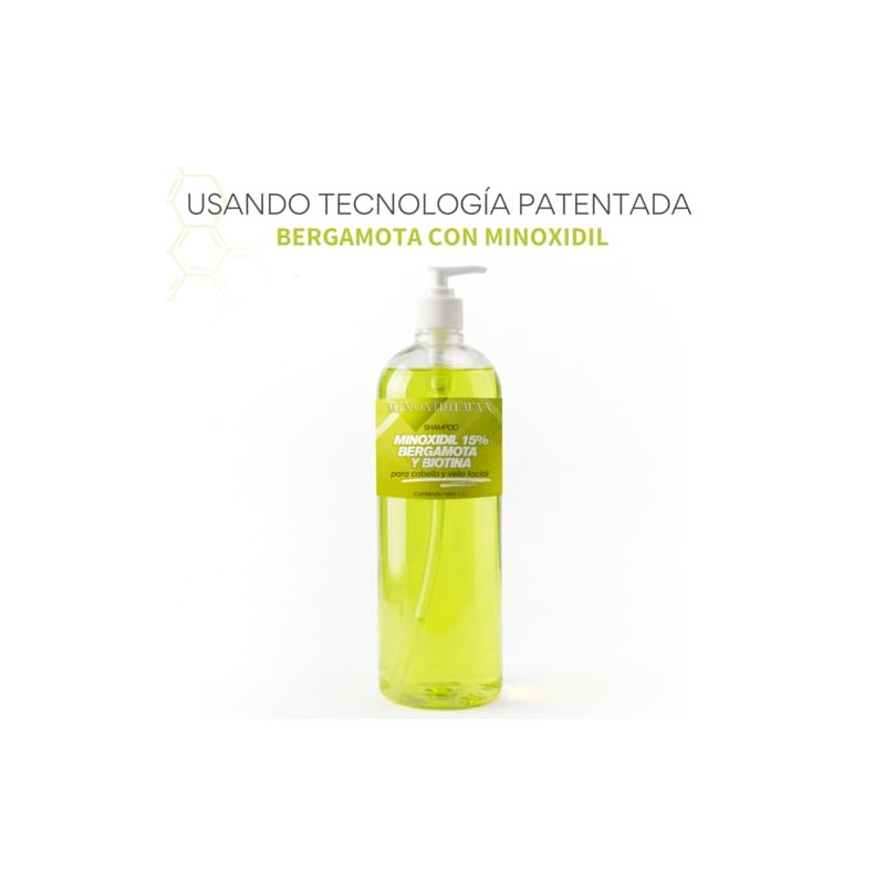 Shampoo Tratamiento Capilar con Tecnología Patentada MinoxidilMax, Crecimiento de Barba
