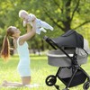 Awning for Pushchairs with UV Protection 50+, Universal Pram Awning