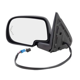 Brock Aftermarket Replacement Driver Left Power Mirror Paint to Match Black Cap with Heat-Memory-Signal On Glass-Puddle Light-Power Folding without Auto Dim Compatible with 2003-2006 Chevy Silverado