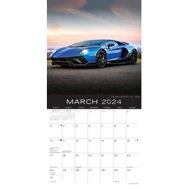 Dream Cars Foil Stamped Cover 2024 Calendar