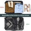 CaCTOUR Compression Packing Cubes for Travel,Expandable Packing Cubes for Suitcases,