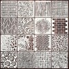 Calkkrer Pack of 16 Reusable Painting Stencils, Stencils for Painting