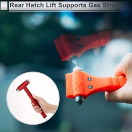 RATCHROLL Universal Car Safety Hammer Glasses Breaker Urgent Escape Tool Red ABS Steel