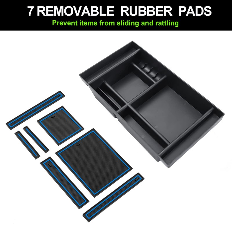 PIMCAR Center Console Organizer Compatible with 2019-2022 Chevy Silverado 1500/GMC