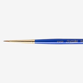 Daler-Rowney Sapphire Watercolour Brush, Sable & Synthetic Blend, Short Handle, Round, 2/0