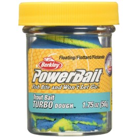 Berkley PowerBait Turbo Dough Trout Bait, Blue Neon, Fishing Dough Bait, Scent Dispersion Technology, Irresistible Scent and Flavor, Moldable and Easy to Use