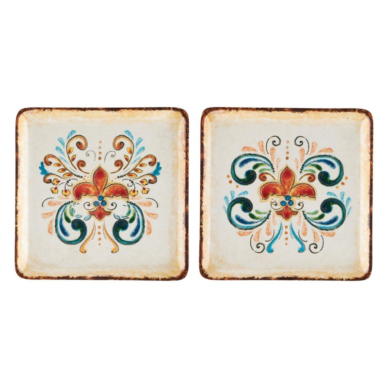 Gourmet Art - Plato de melamina (4 piezas, peso pesado