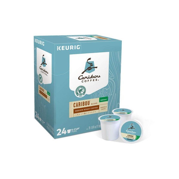 Caribou Coffee, Caribou Blend descafeinado, paquete de porción K-Cup para cafeteras Keurig K-Cup (paquete de 48)