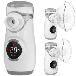 Mayluck Portable Nebulizer with Intuitive LED Interface and Auto-Cleaning, Handheld Portable Mesh Nebulizer for Kids, Ultra-Quiet Inhaler Compact Nebulizer Machine