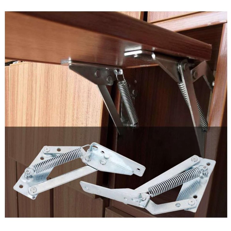 YIDELAI - Spring Hinge (1 Pair) 90 Degree Folding Lifting