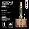3zorqinron Portable Mini Refillable Atomizer, Cowhide Material, 5ml Travel Perfume