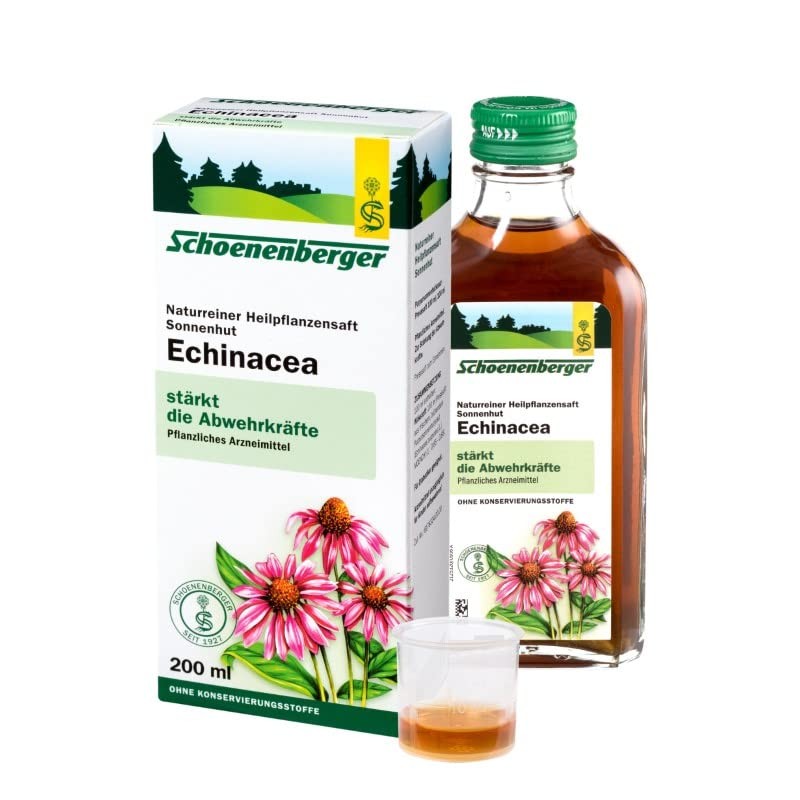 Schoenenberger Echinacea Natural Plant Juice Coneflower, 200 ml Solution