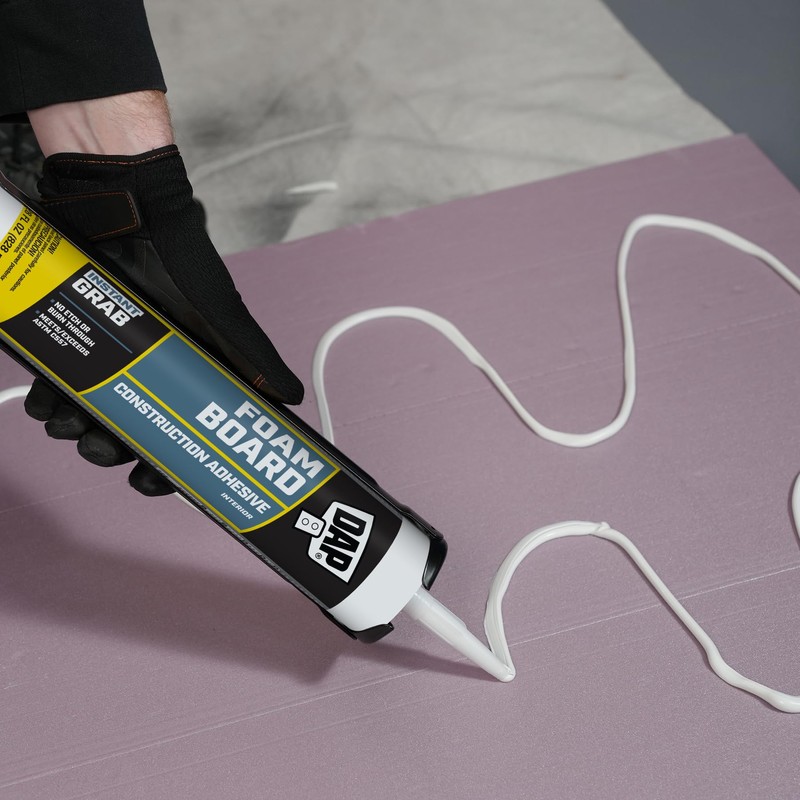 DAP Foamboard Construction Adhesive, White, 28 oz. (7079827529)