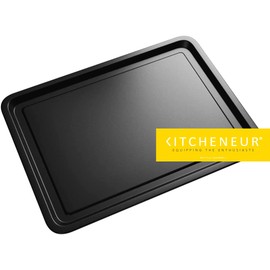 3-Pack - Essentials Baking Tray Set 32cm -Non-Stick Tin, Multi-Pack Set Oven Pan - Dishwasher Safe and Easy Clean by KITCHENEUR®