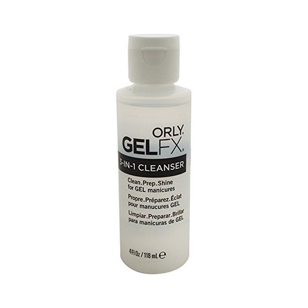 Orly GelFx 3-in-1 Cleanser Clean Prep and Shine Cleanser for All Gel Manicures 118 ml by Orly
