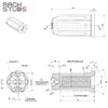Rackstuds - M6 Nut 100-Pack, Suits All Series II Including