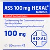 ASS 100 mg HEXAL Tabletten, 50 pcs. Tablets