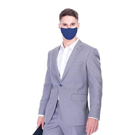 Sequence Reusable 3 Layer Fabric Mask for Adults - 5 Pack (Blue)