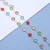 Inilbran Boho Colourful Crystal Choker Rainbow Crystal Gemstone Necklace Sparkling
