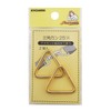 KIYOHARA SUN13-185 Triangular Ring 1.0 inches (25 mm), Real Gold,